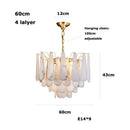 DecorBites™ Art Deco Marble Home Chandelier Lighting Dimmable LED 2025