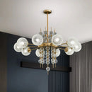 DecorBites™ Glass Ball LED Pendant Light: Modern Chandelier for Living Room Kitchen Island