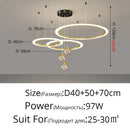 DecorBites™ Circle Ring Pendant Chandelier for Living Room Bedroom Restaurant Ceiling Lighting