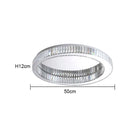 DecorBites™ Crystal LED Chrome Ceiling Light Stainless Steel Art Lighting