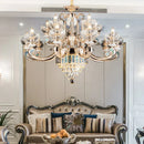 DecorBites™ Crystal Candle Chandelier: Modern European Living Room Lighting