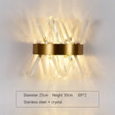 DecorBites™ Crystal Gold LED Wall Sconce for Bedroom Living Room Home Decoration