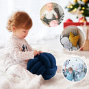 DecorBites™ Knot Ball Short Plush Throw Pillow for Home Décor and Comfort