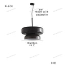 DecorBites™ Amber Green Glass Pendant Light Modern Round Dining Table Decor