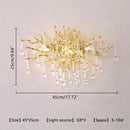 DecorBites™ Crystal LED Living Room Chandelier, Modern Luxury Water Drop Pendant Lamp