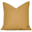 DecorBites™ Geometric Faux Leather Throw Pillow Cover - Modern Luxury Pillowcase