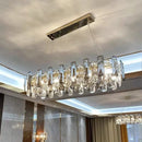 DecorBites™ Crystal LED Chandelier: Modern Luxury Room Decor Pendant Light for Home, Bedroom, Restaurant & Ceiling