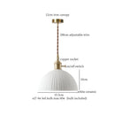 DecorBites™ Lotus Flower Ceramic LED Pendant Lampshade for Home Decor