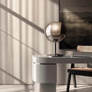DecorBites™ Glass Gold Table Lamp: Luxury Designer Desk Light for Elegant Living Spaces