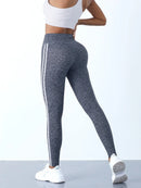 Yoga Leggings Women Striped Slim Sports Pants