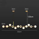 DecorBites™ Glass Ball LED Pendant Lights for Home Dining Kitchen Island Chandelier