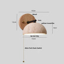 DecorBites™ Canopy LED Wall Light Yellow Travertine Modern Iron Bedside Lamp