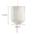 DecorBites™ Linen Cloth Pendant Light: Elegant Bohemian Fabric Chandelier for Home, Restaurant, Hotel