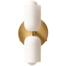 DecorBites™ French Cream Double Headed Glass Wall Lamp for Bedroom and Living Room