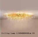 DecorBites™ Crystal LED Living Room Chandelier, Modern Luxury Water Drop Pendant Lamp