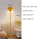 Burgundy bud floor lamp flower shade bedroom light