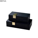 DecorBites™ Leather Jewelry Box: Chic Storage Solution for Dresser or Desk