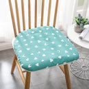 DecorBites™ Cotton Hemp Dining Chair Cushion - Nordic Print, Non-Slip, Comfortable Office & Living Decor