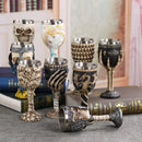 DecorBites™ Dragon Skull Goblet: Gothic Resin Stainless Steel Wine Glass for Cocktail Bar Party