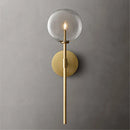 DecorBites™ Clear Glass Ball Long Wall Sconce - Retro Style for Living Room, Bedroom, Kitchen