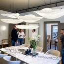 DecorBites™ Japanese Wabi-Sabi Minimalist Bedroom Chandelier - White Art Tea Room Lighting