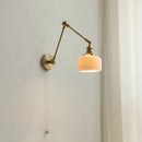 DecorBites™ Ceramic Copper LED Wall Lights with Pull Chain Switch - Nordic Modern Bedside Lamp