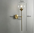 DecorBites™ Gold Glass Wall Lamp LED Indoor Light for Kitchen & Bathroom