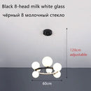 DecorBites™ Glass Ball LED Chandelier: Modern Nordic Style for Living, Dining, Kitchen, Study