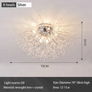 DecorBites™ Dandelion Crystal Chandelier LED Ceiling Light for Romantic Living Room & Bedroom