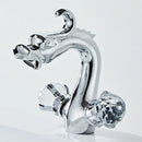 DecorBites™ Gold Crystal Double Handle Basin Faucet for Bathroom Sink Mixer Tap