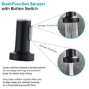 DecorBites™ Black Flexible Kitchen Faucet Pull Down Mixer Tap Swivel Stream Sprayer Nozzle