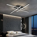 DecorBites™ Gold Black Acrylic LED Chandeliers: Elegant Indoor Lighting for Bedroom, Dining, Living Room