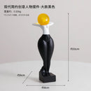 DecorBites™ Abstract Art Female Body Decor Figurines Black White Resin Home Decor