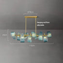 "DecorBites™ Glass Chandelier for Modern Dining Room Decor 2024"