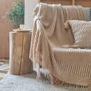 DecorBites™ Cozy Knitted Sofa Blanket - Winter Home Office Nap Comfort