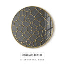 DecorBites™ Gold Foil Abstract Decorative Painting for Luxury Dining Spaces