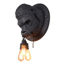 DecorBites™ Gorilla Resin Wall Lamp: Modern Retro Animal LED Home Decor Bedside Lighting
