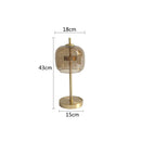 DecorBites™ Glass Table Lamp: Modern Nordic Design for Bedroom Living Room Decor