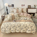 DecorBites™ Cotton Printed Bedding Set: Cozy, Breathable, All Seasons Comforter Set