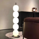 DecorBites™ Gourd String Floor Lamp, White Glass Lampshade, Designer Nordic Floor Light