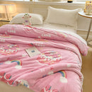 DecorBites™ Dinosaur Patterns Snowflake Velvet Blanket in Various Sizes for Home/Office