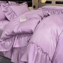 DecorBites™ Lace Embroidered Cooling Comforter Cover Set - Silky Cozy Bedding Sets