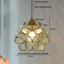 DecorBites™ Glass Copper LED Pendant Lamp | Nordic Modern Luxury Hanging Light