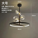 DecorBites™ Glass Ball LED Chandelier: Modern Nordic Style for Living, Dining, Kitchen, Study