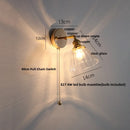 DecorBites™ Clear Glass LED Wall Sconce Modern Rotate Stair Light