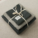 DecorBites™ Japanese Grid Printed Cotton Bedding Set in Queen/King for Cozy Sleep