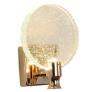 DecorBites™ Crystal Glass Gold LED Wall Lamp for Modern Luxury Lighting in Living Bedroom Bedside Aisle