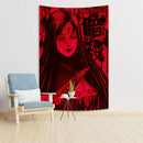 DecorBites™ Japanese Horror Manga Hanging Tapestry for Creepy Aesthetic Witchcraft Decor
