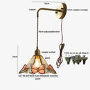 DecorBites™ LED Butterfly Glass Wall Lamp Sconce with Pull Chain Switch