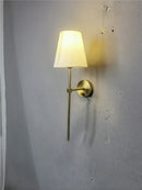DecorBites™ Gold Cloth Lampshade Wall Sconce for Bedroom Living Room Lighting